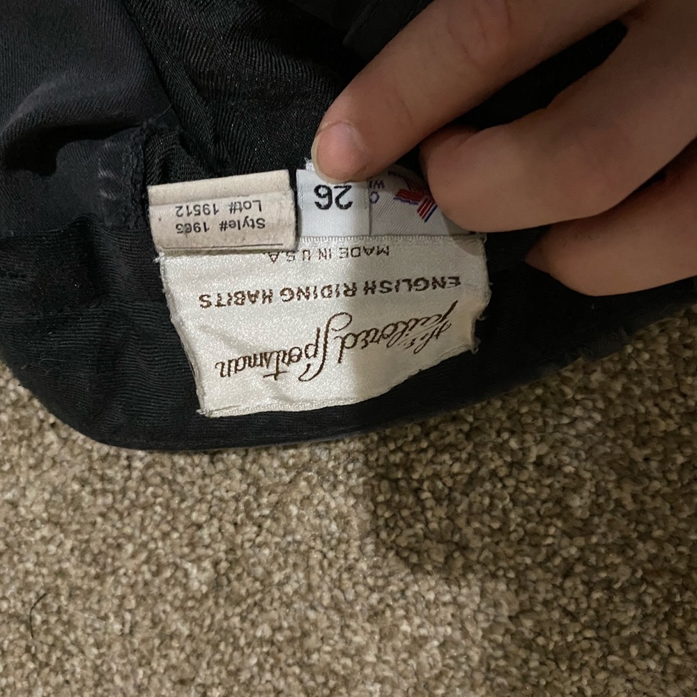 Navy blue tailored sportsman riding breeches